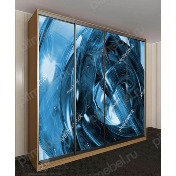 Шкаф купе с фотопечатью 3d абстрактный фон