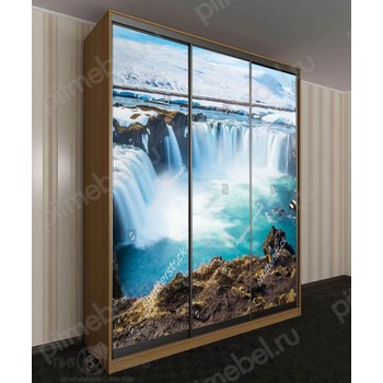 Шкаф купе с фотопечатью Goddafoss