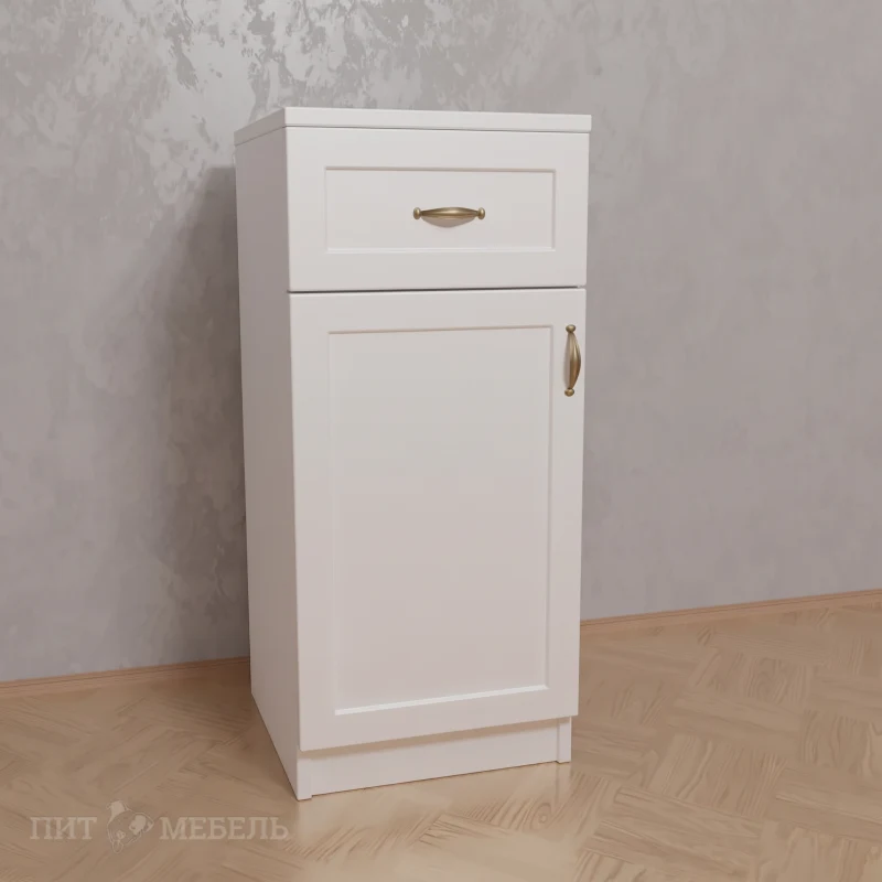 Комод для спальни с 1-м ящиком с местом для обуви цвета черный глянец фото 1