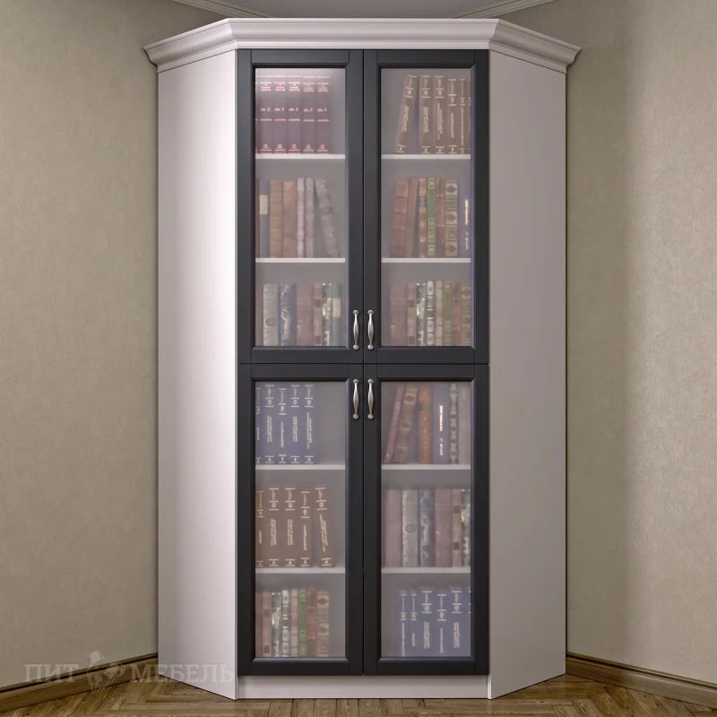 Книжный угловой шкаф №3 фото 1