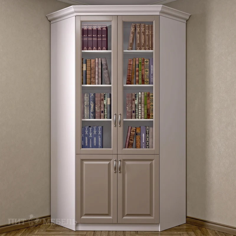 Книжный угловой шкаф №2 фото 1