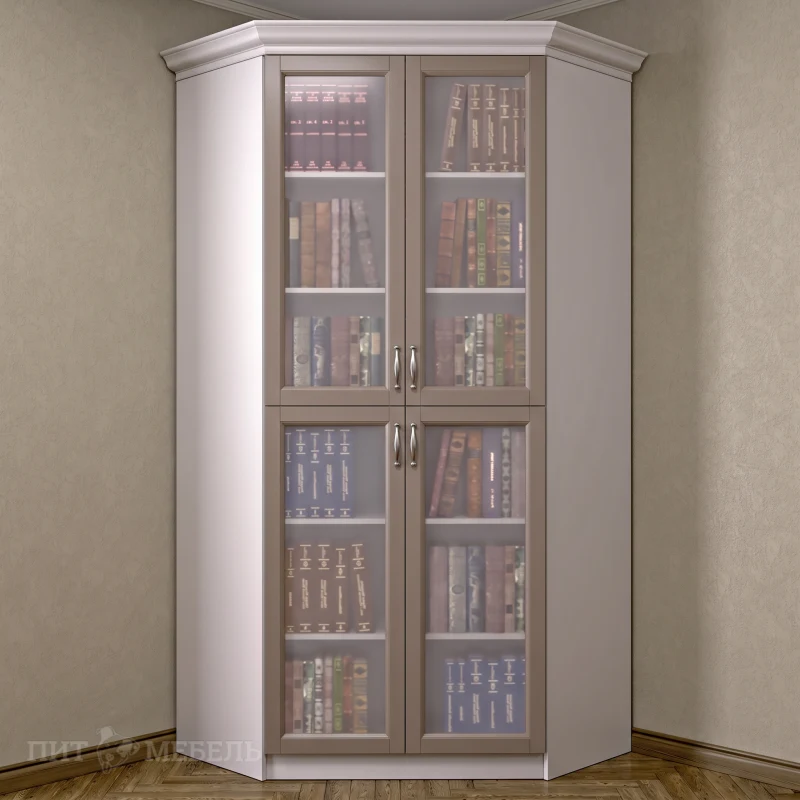 Книжный угловой шкаф №3 фото 1