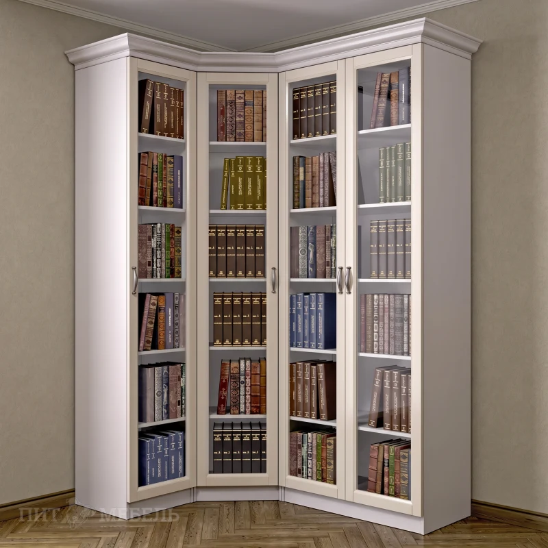 Книжный угловой шкаф №4 фото 1