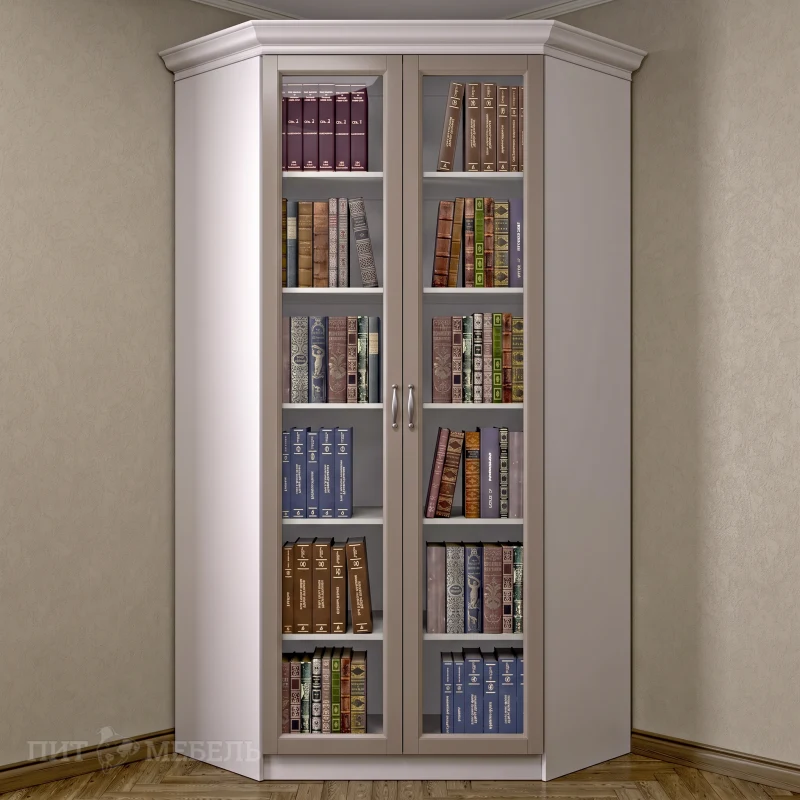Книжный угловой шкаф №1 фото 1