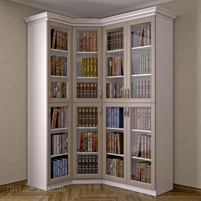 Книжный угловой шкаф №6 фото 1
