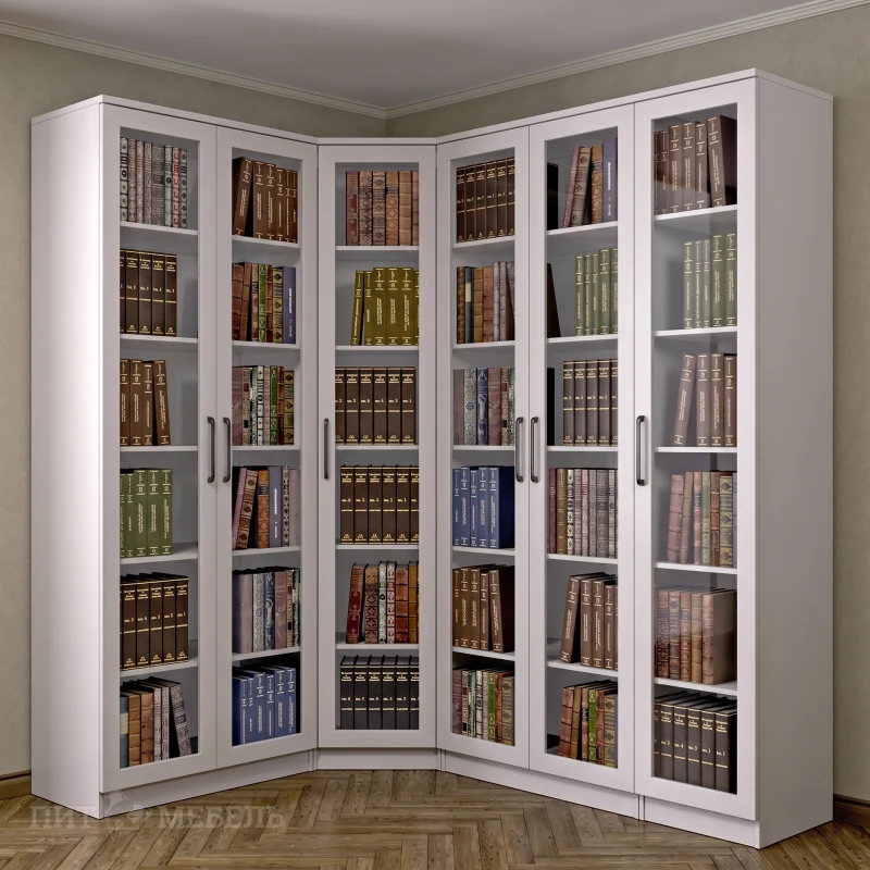 Книжный угловой шкаф №7 фото 1