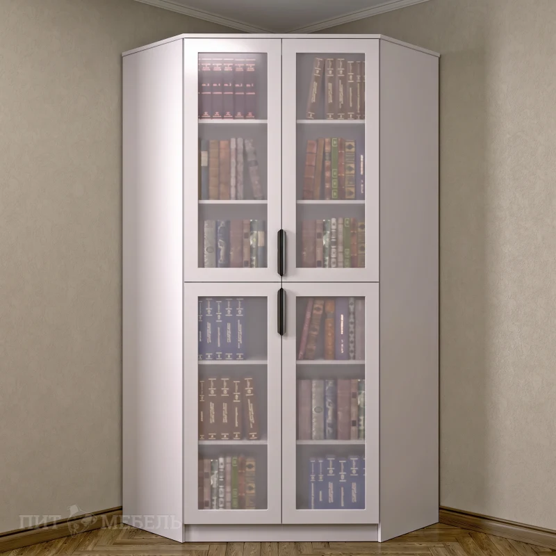 Книжный угловой шкаф №3 фото 1