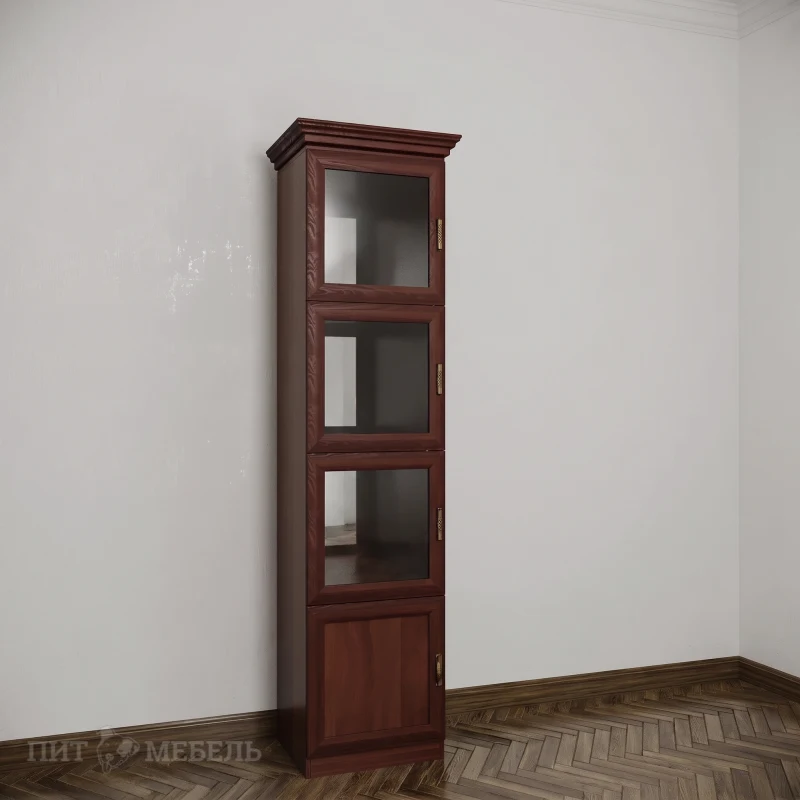 Узкий сервант цвет итальянский орех фото 1