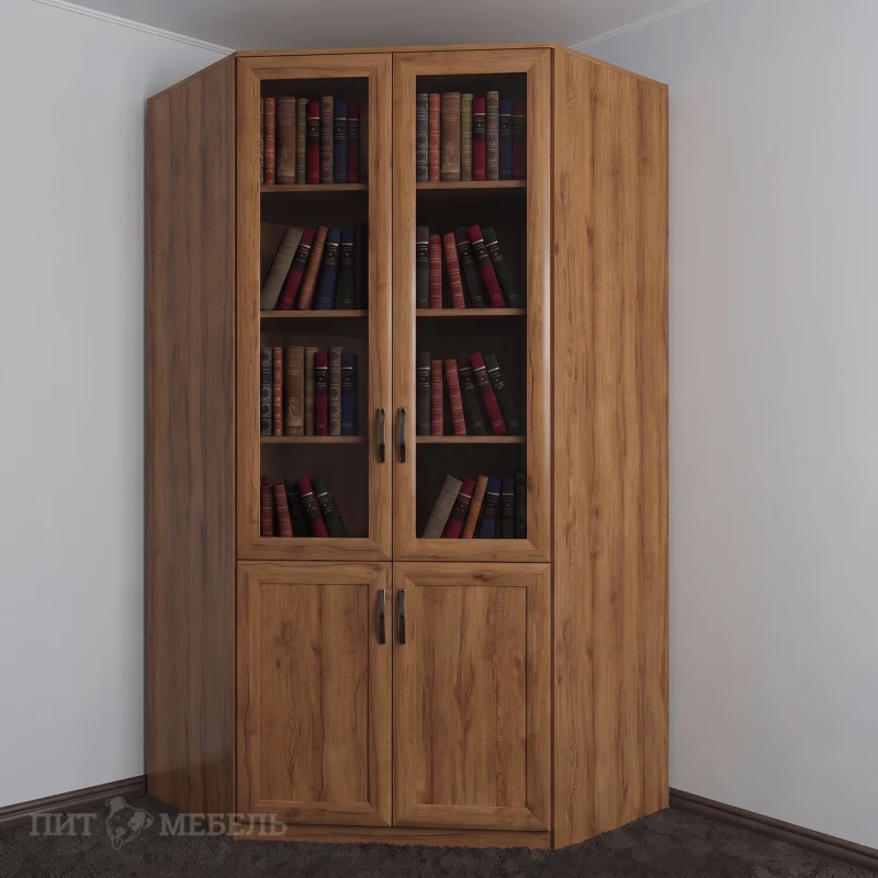 Книжный угловой шкаф №2 фото 1