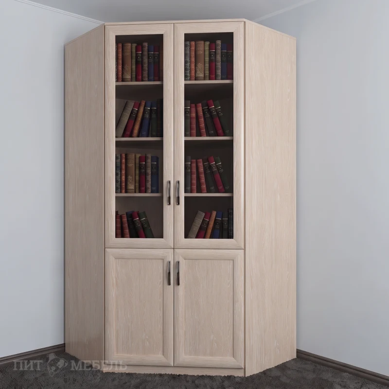 Книжный угловой шкаф №2 фото 1
