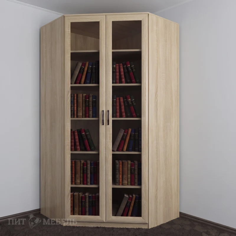 Книжный угловой шкаф №1 фото 1