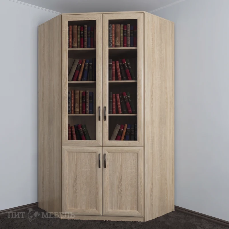 Книжный угловой шкаф №2 фото 1