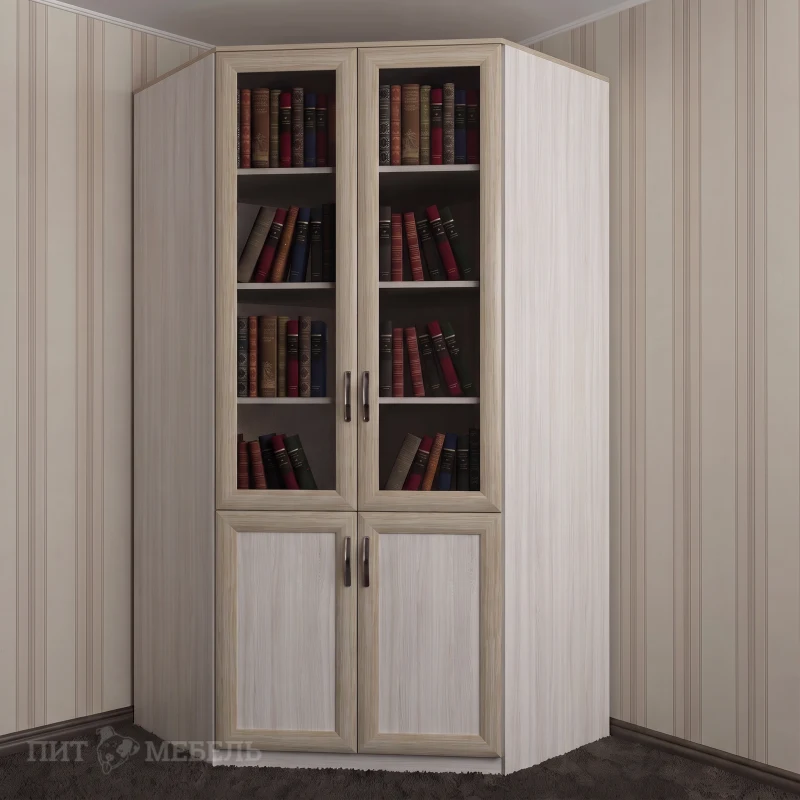 Книжный угловой шкаф №2 фото 1
