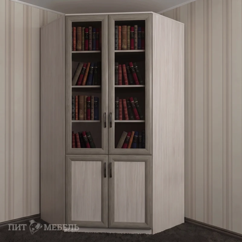 Книжный угловой шкаф №2 фото 1