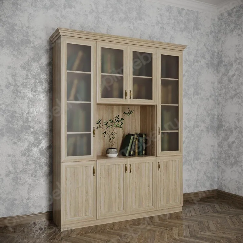 Шкаф Библиограф №413 дуб сонома