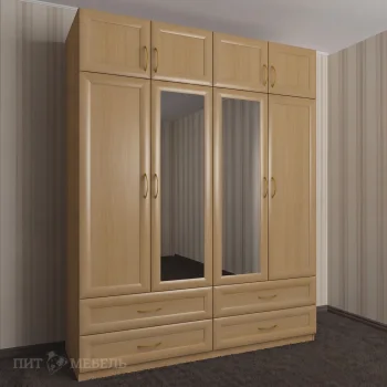 Распашной шкаф с антресолью 4/ 10 Чичестер бук