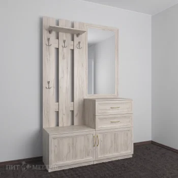 Прихожая 1 Жако Пит дуб крафт белый