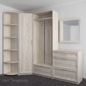 Прихожая Дарья дуб крафт белый