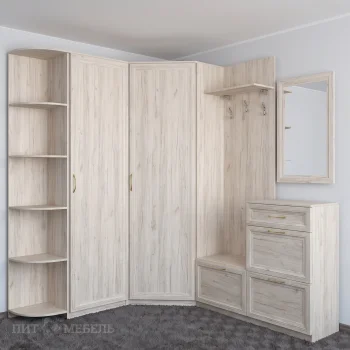Прихожая Эмилия дуб крафт белый