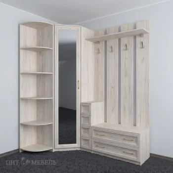 Прихожая Фотина дуб крафт белый